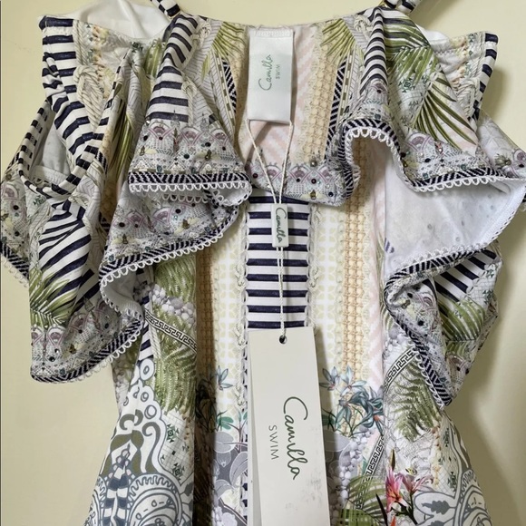 CAMILLA FRANKS Swimsuit Bathers Size XS BNWT Beach Shack Embellished Crystals - Picture 6 of 11